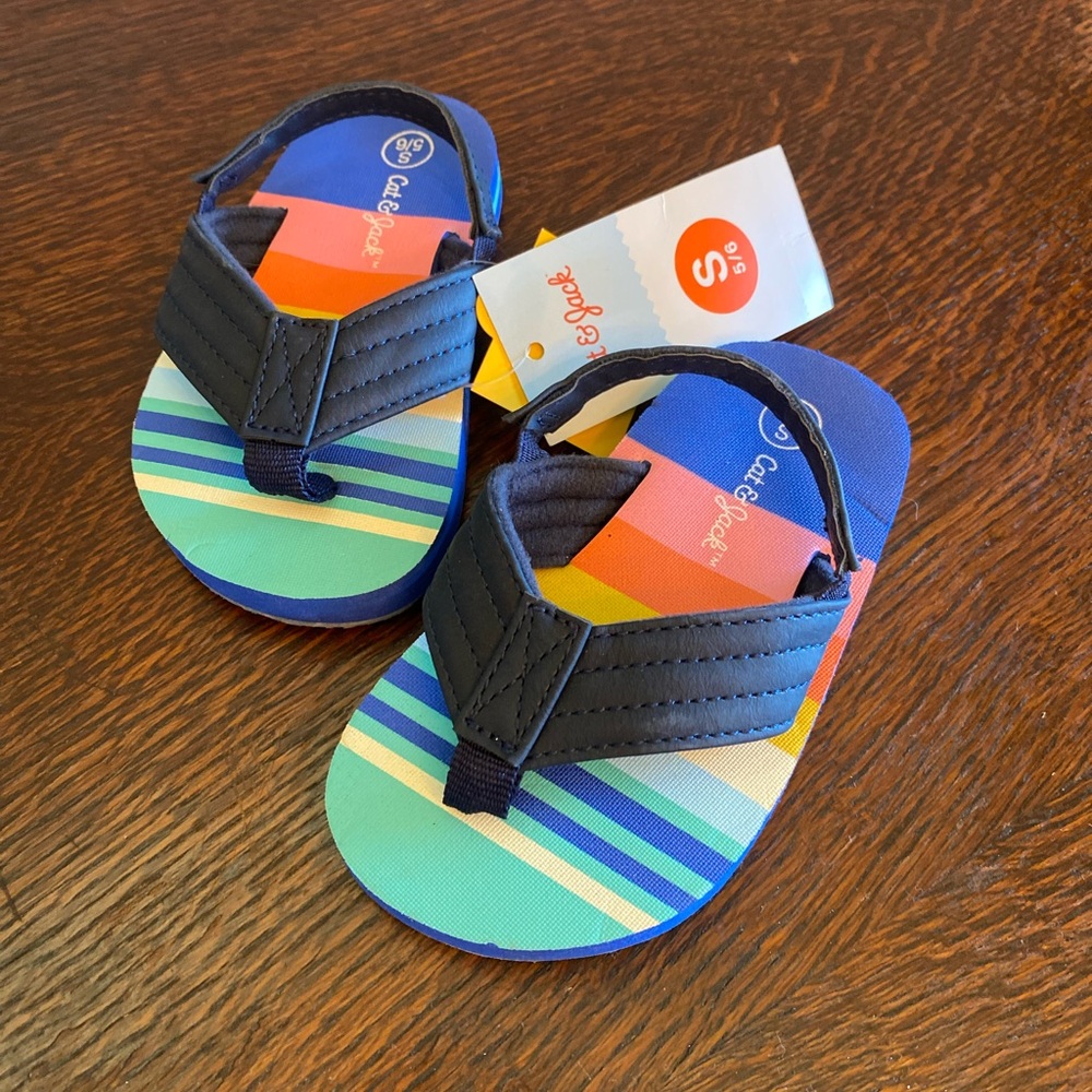 Cat & Jack Shawn toddler slip-on flip flop sandals